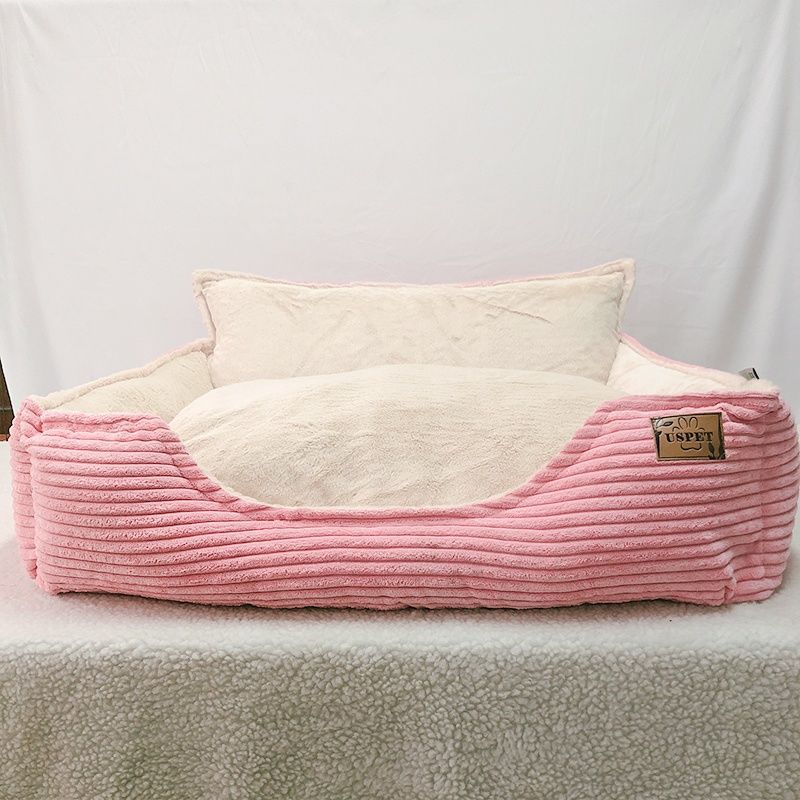 Removable Washable Plush Warm Pet Bed Kennel Cushion