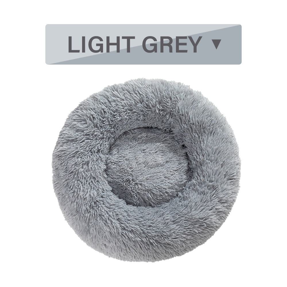 Fluffy Donut Plush Pet Bed Washable Calming Mat