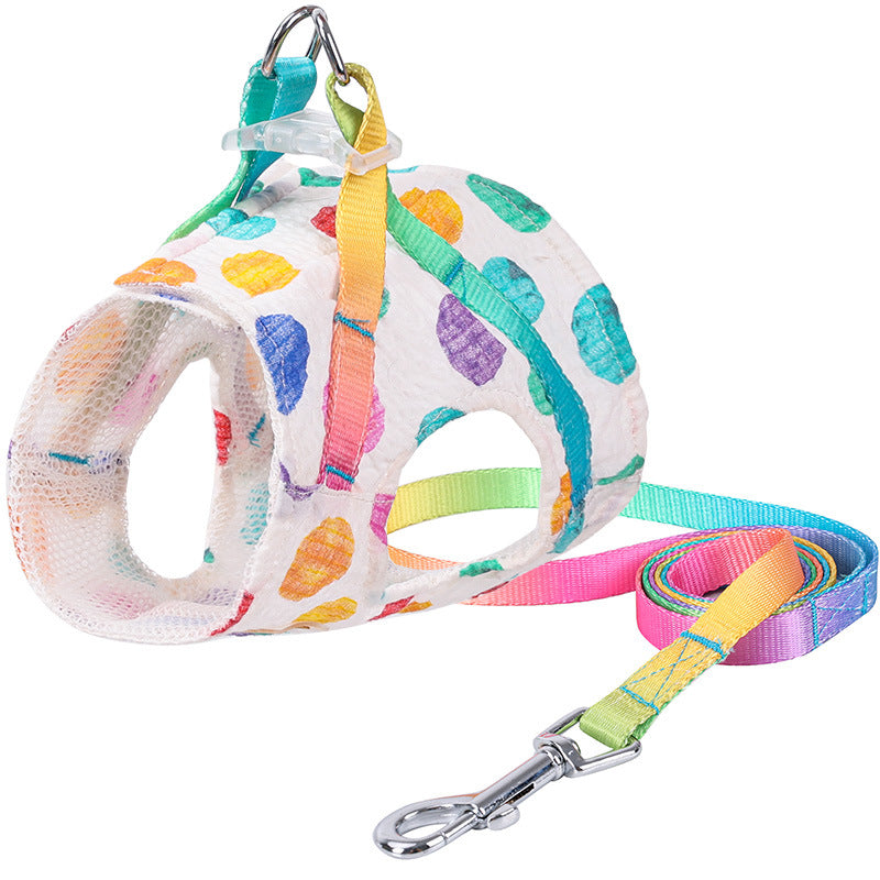 Small Medium Pet Chest Harness Leash Set