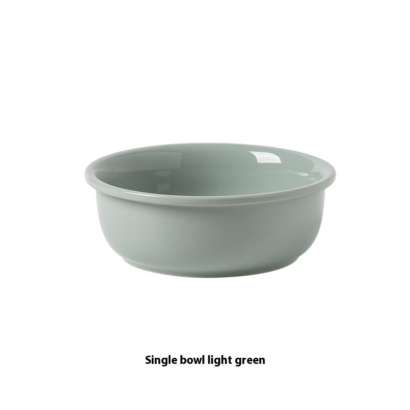 Ceramic Pet Double Feeding Water Bowl Set