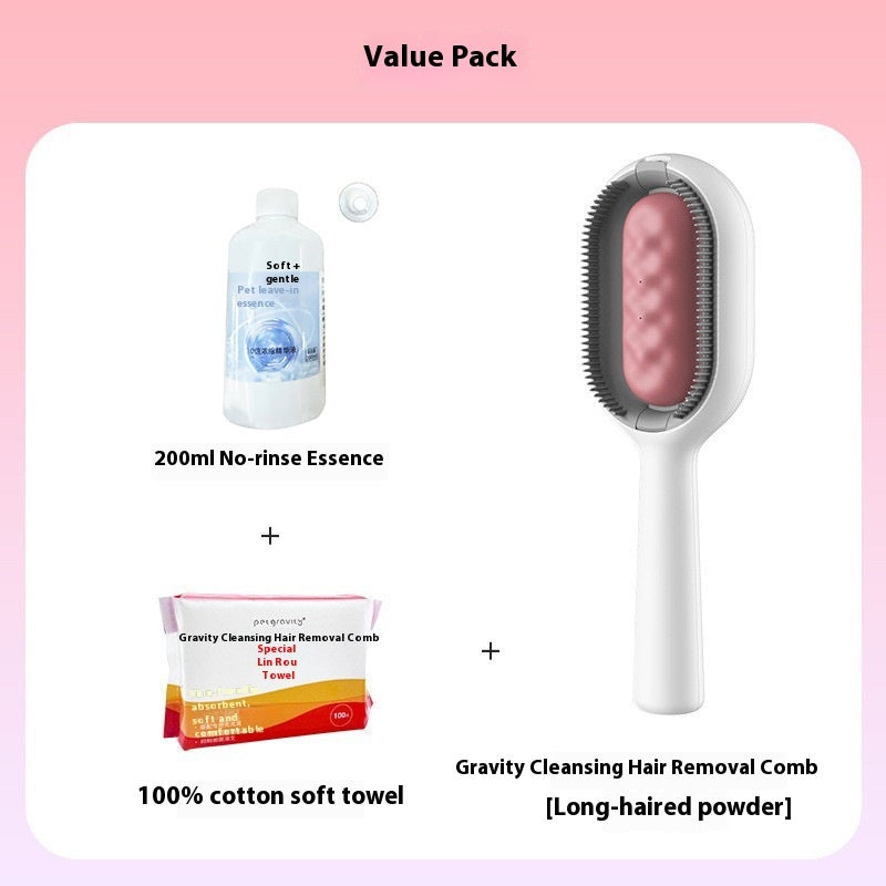 Pet Grooming Dematting Brush Hair Removal Cleaning Tool
