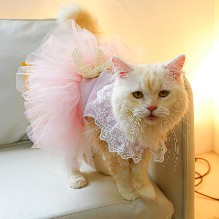 Pet Lace Clothing Elegant Pet Apparel