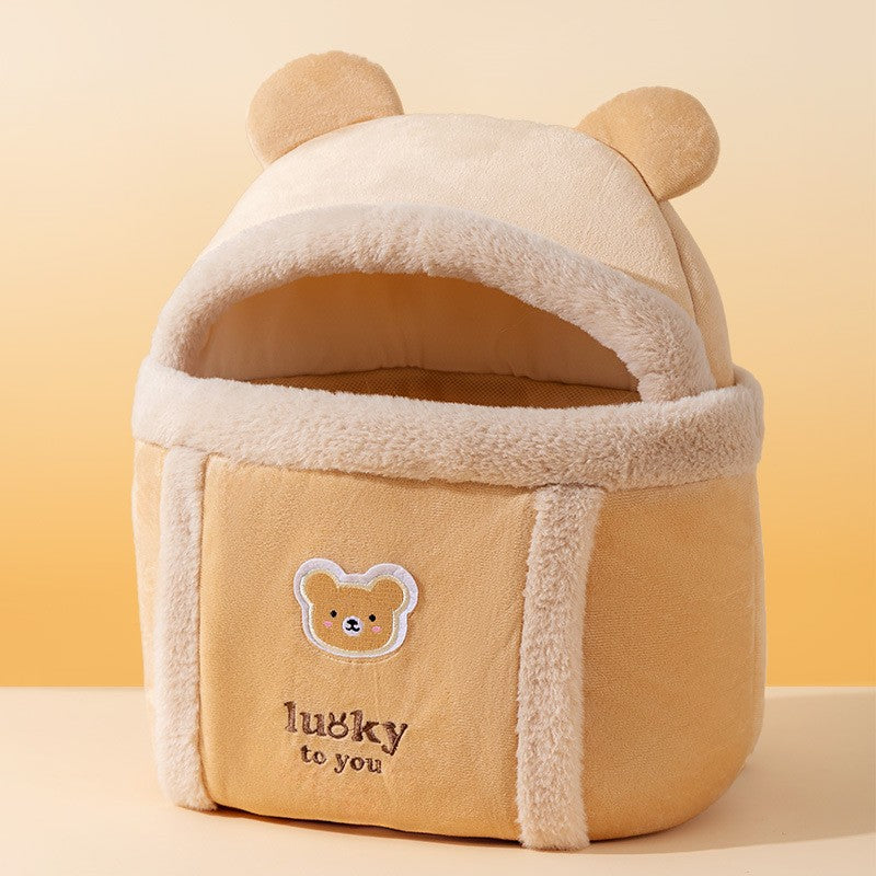 Pet Animal Shaped Diaper Backpack Portable Carrier Bag