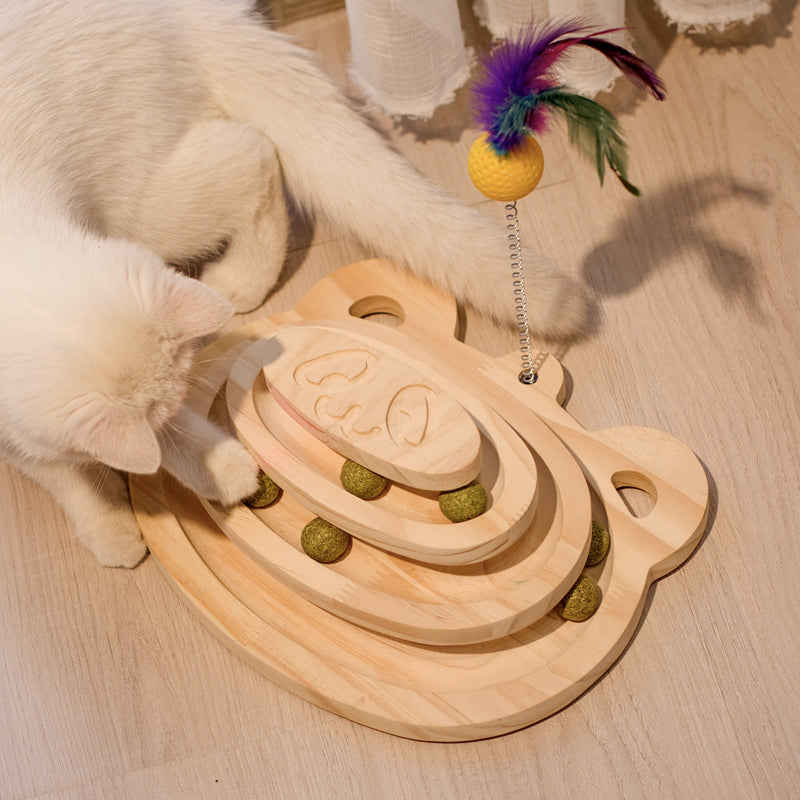 Interactive Pet Scratcher Maze Ball Toy