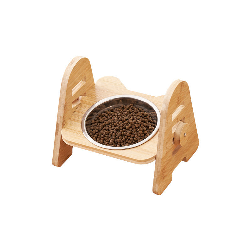 Pet Angled Neck Protection Drinking Bowl Feeding Dish