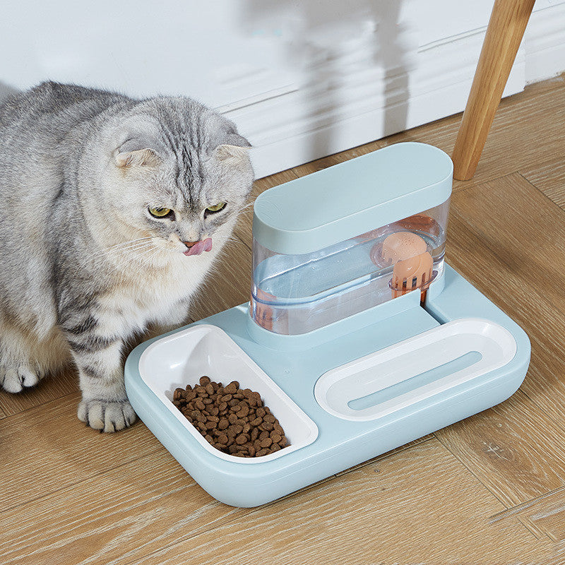 Anti Overturning Pet Automatic Drinking Fountain Feeding Bowl
