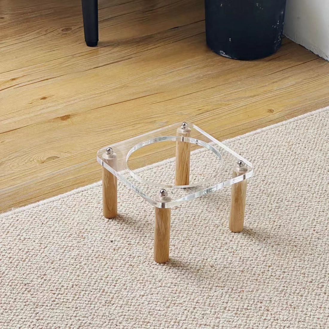 Anti Tumble Elevated Ceramic Pet Double Feeding Bowl
