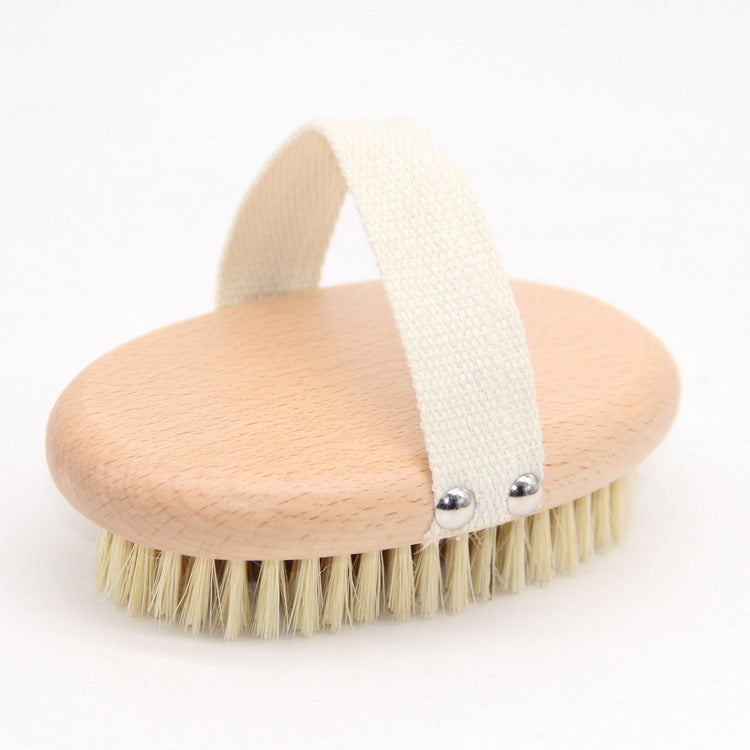 Soft Boar Bristle Pet Palm Brush Shedding Control Grooming Tool