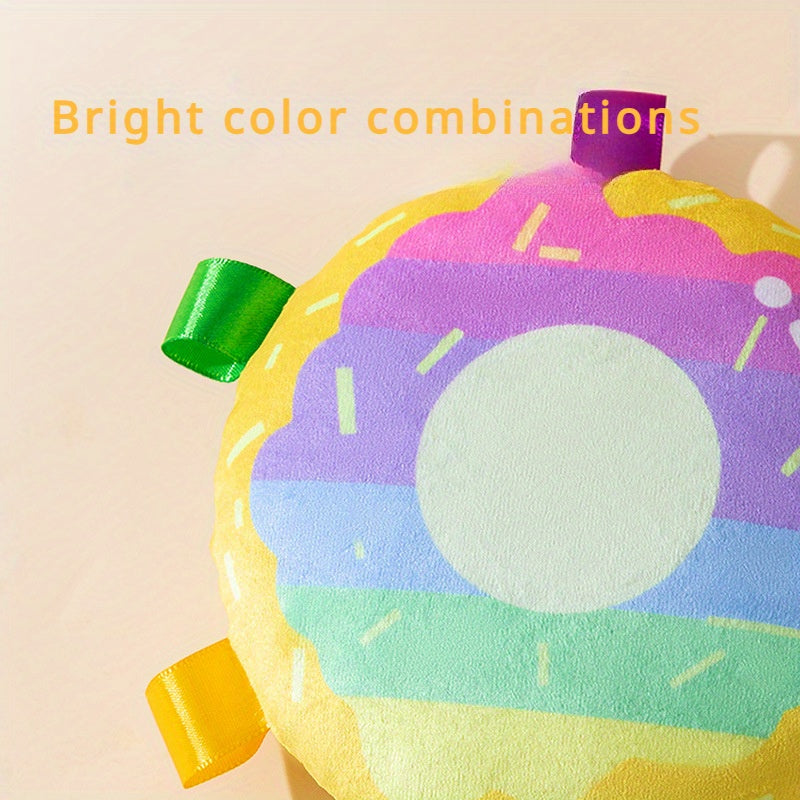 Cartoon Plush Pet Flying Disc Training Outdoor Toy
