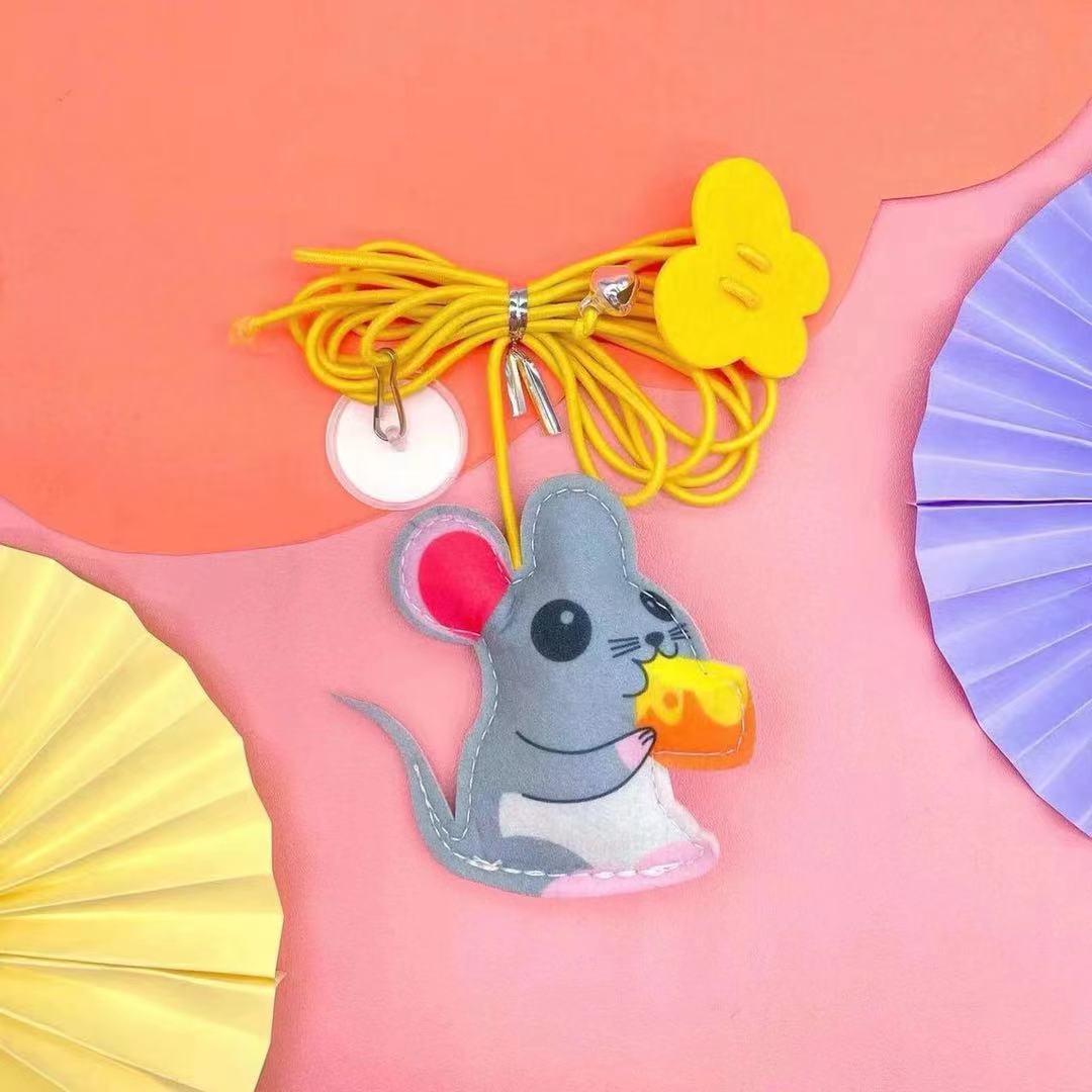 Interactive Hanging Pet Toy Rope Mouse Simulation