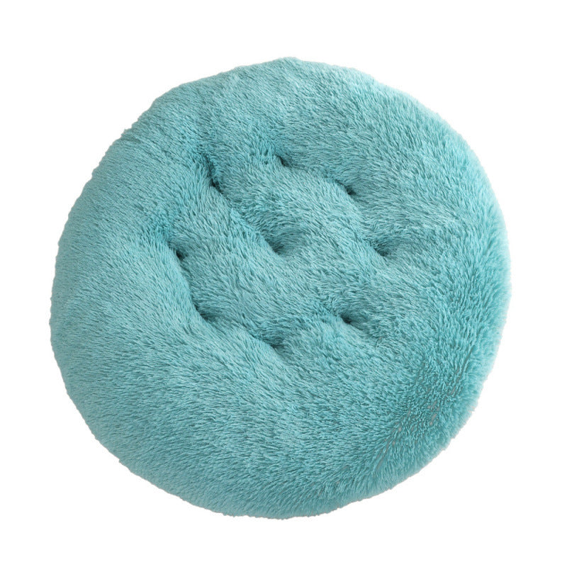 Round Plush Warm Pet Sleep Mat Bed