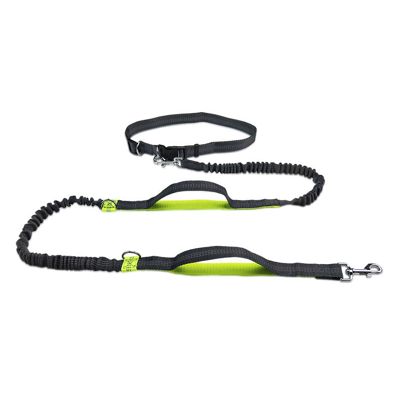 Reflective Telescopic Double Pet Leash Running Lead Rope