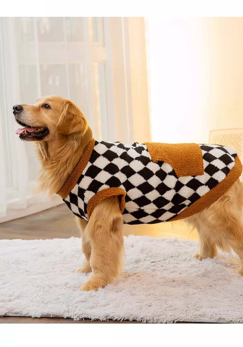 Pet Autumn Winter Fluffy Cotton Padded Jacket Vest Apparel