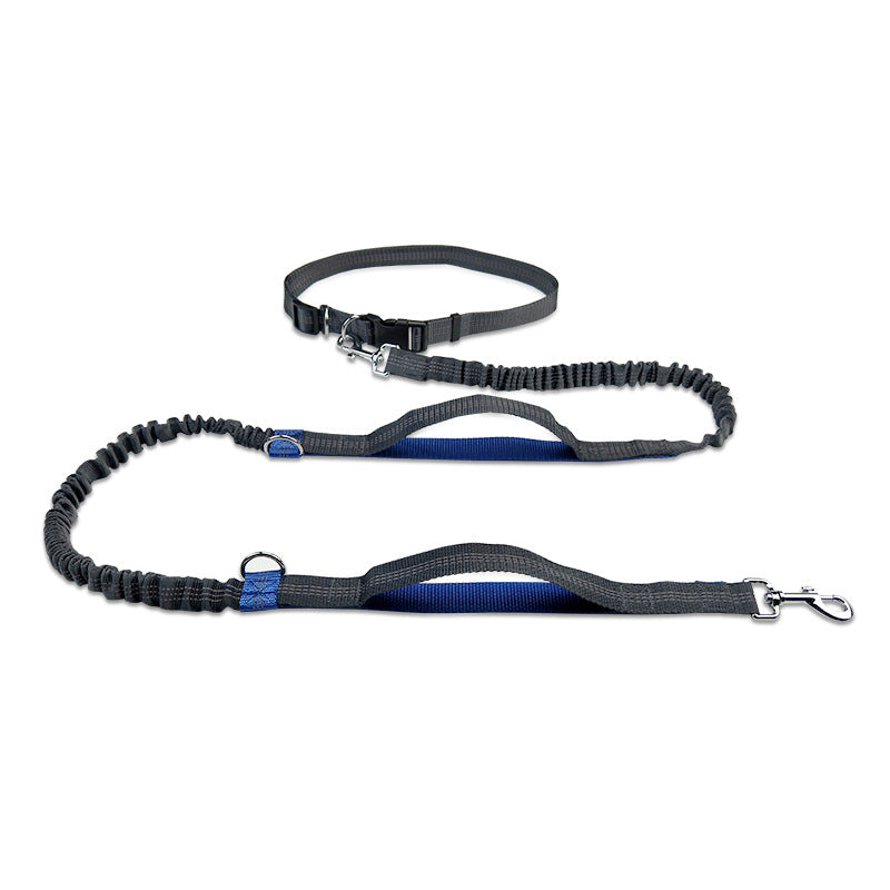 Reflective Telescopic Double Pet Leash Running Lead Rope