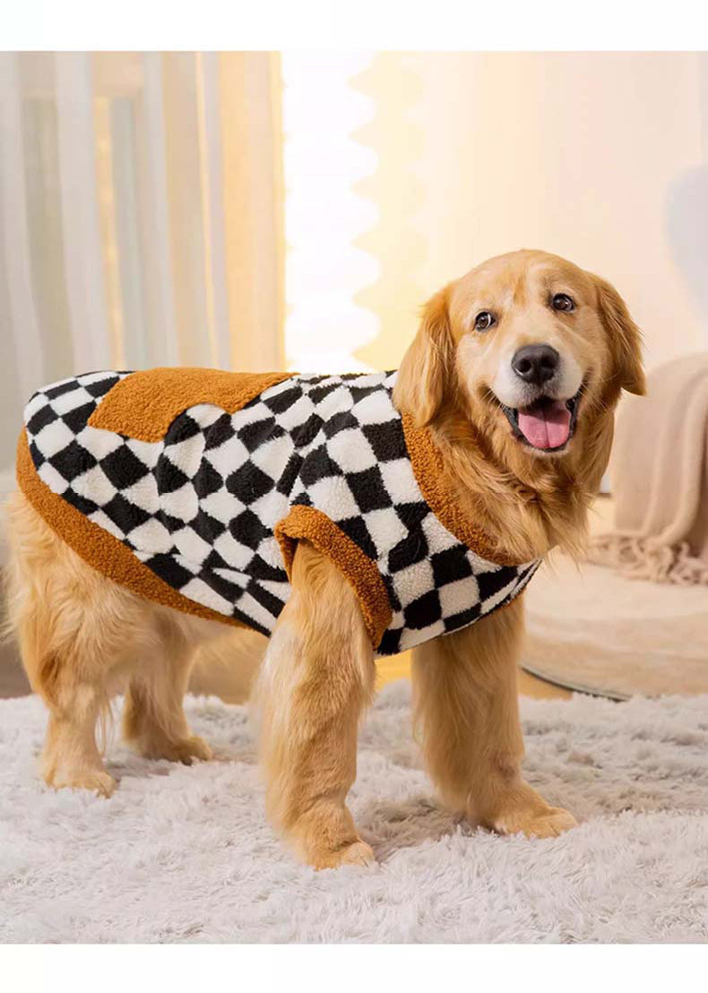 Pet Autumn Winter Fluffy Cotton Padded Jacket Vest Apparel