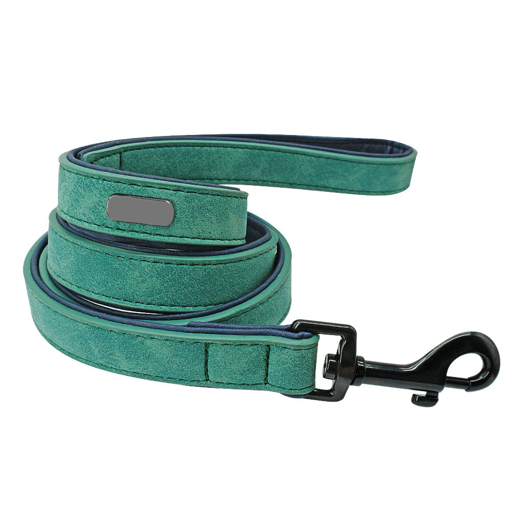 Pull Resistant Leather Pet Leash Durable Traction Tool