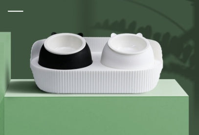 Pet Ceramic Food Bowl Neck Protection Feeding Dish