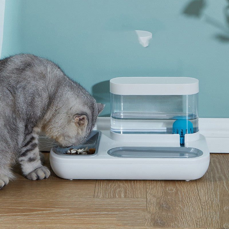 Anti Overturning Pet Automatic Drinking Fountain Feeding Bowl