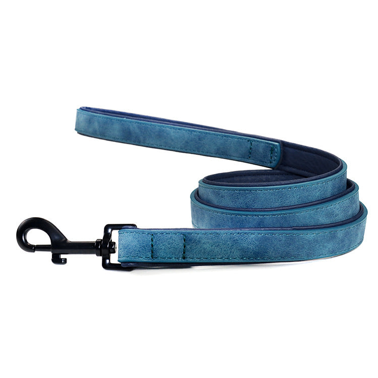 Pull Resistant Leather Pet Leash Durable Traction Tool