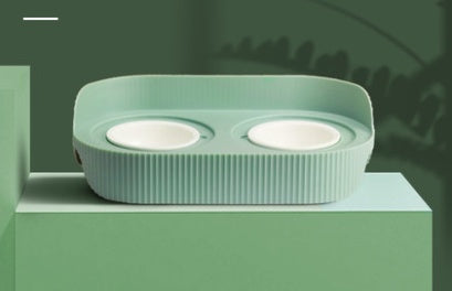 Pet Ceramic Food Bowl Neck Protection Feeding Dish