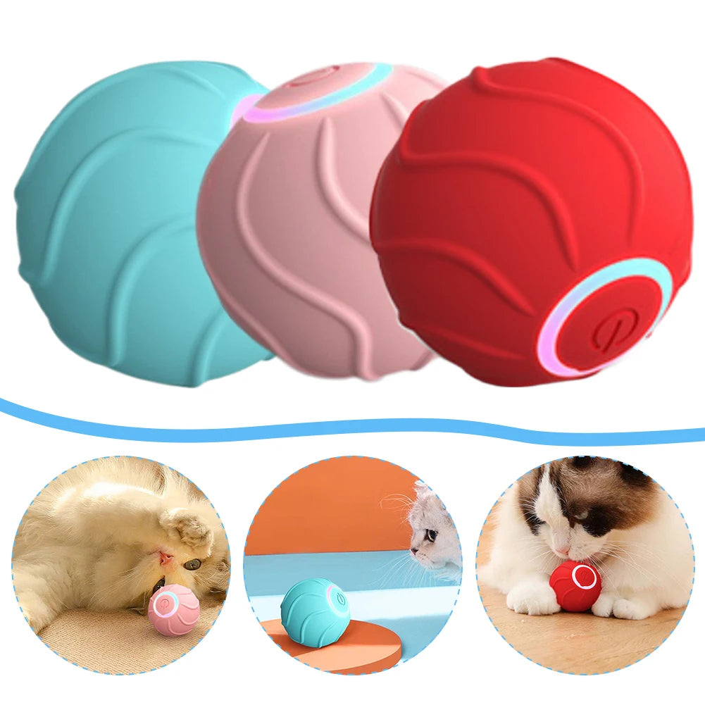 Smart Interactive Rolling Pet Ball Automatic USB Toy