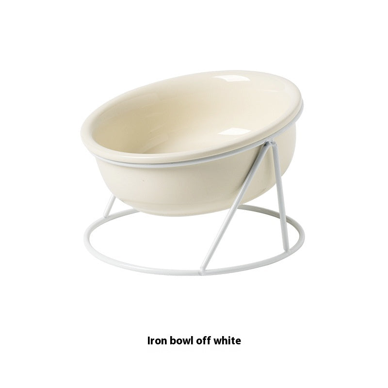 Ceramic Pet Double Feeding Water Bowl Set