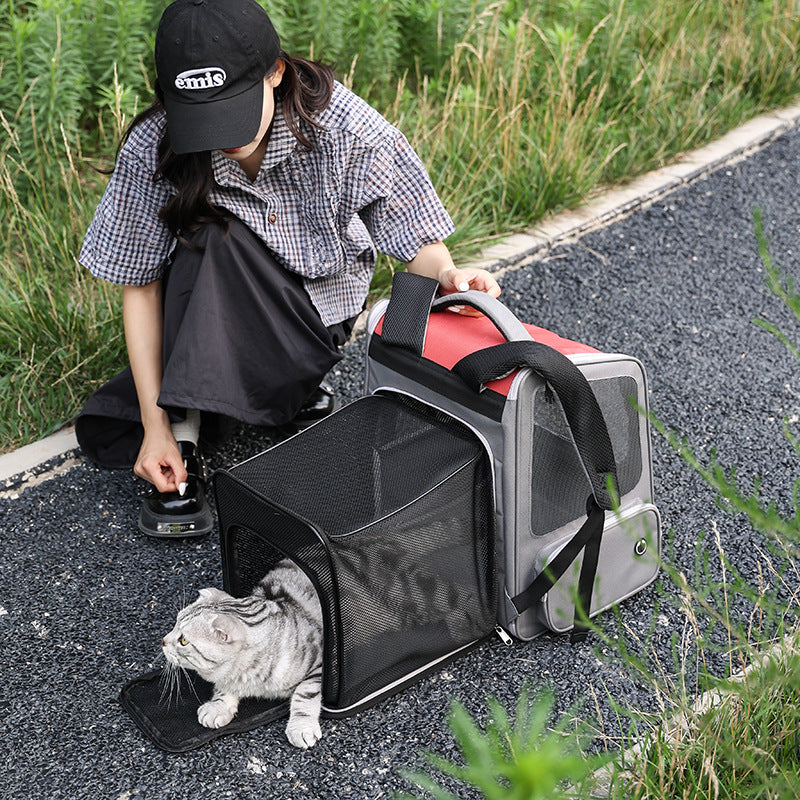 Pet Portable Expandable Large Capacity Backpack Diaper Bag