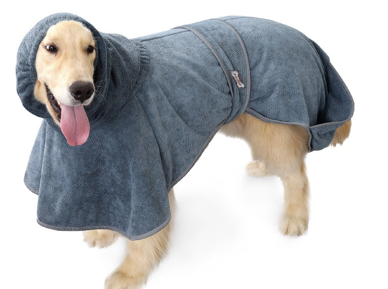 Cotton Pet Bathrobe Highly Absorbent Drying Towel