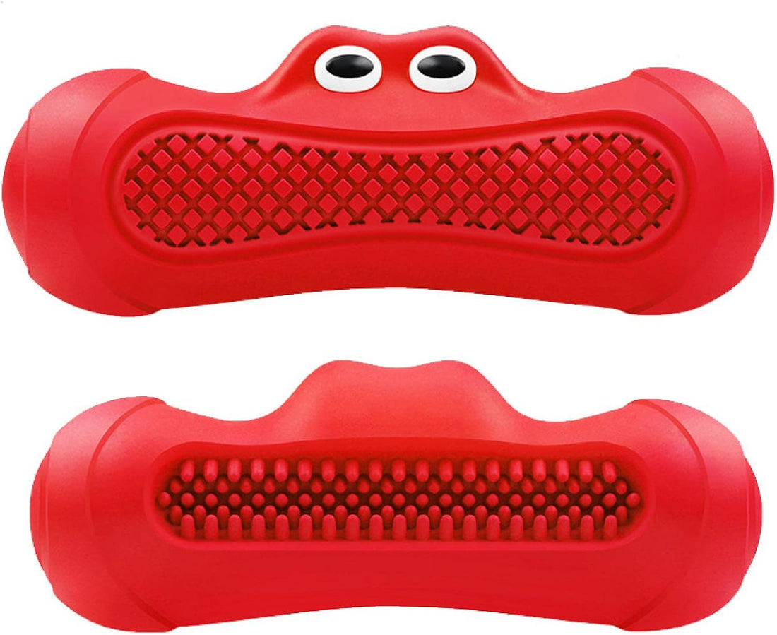 Durable Rubber Pet Teething Chew Rugby Toy
