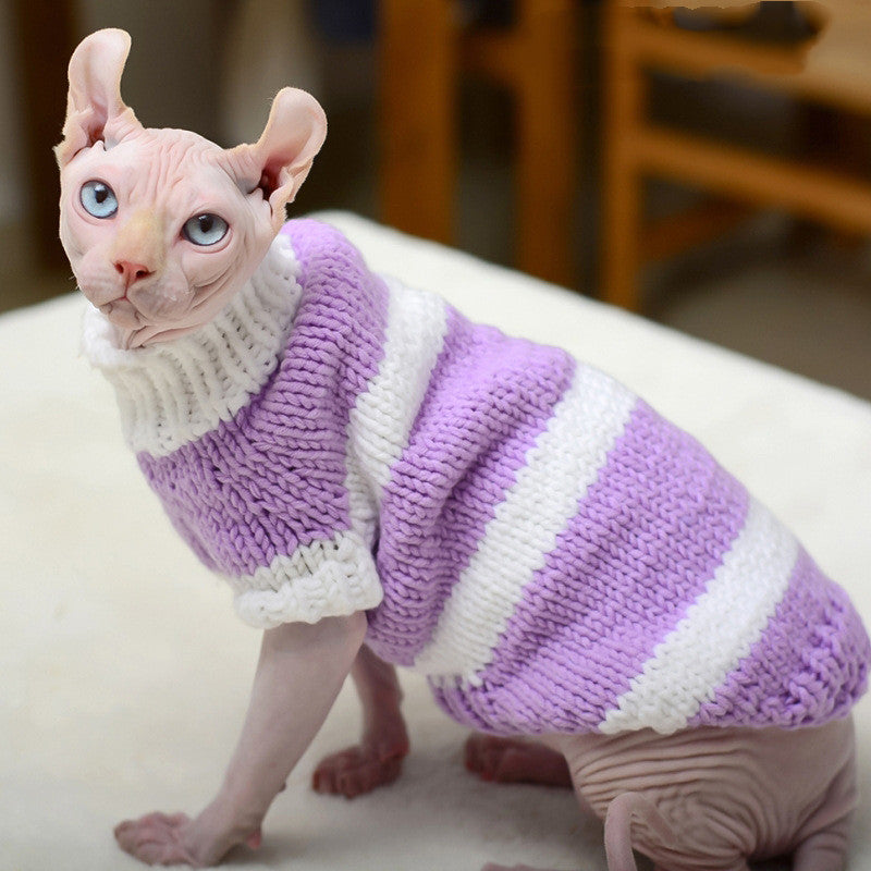 Pet Hairless Warm Sweater Clothing Apparel