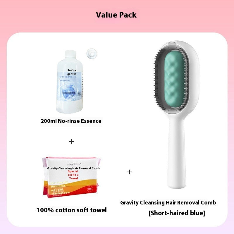 Pet Grooming Dematting Brush Hair Removal Cleaning Tool