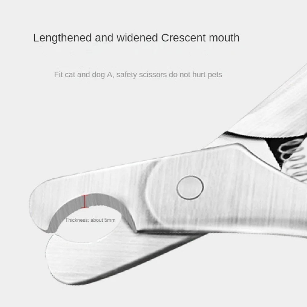 Professional Pet Nail Clipper Stainless Steel Safety Trimmer