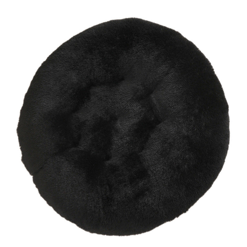Round Plush Warm Pet Sleep Mat Bed