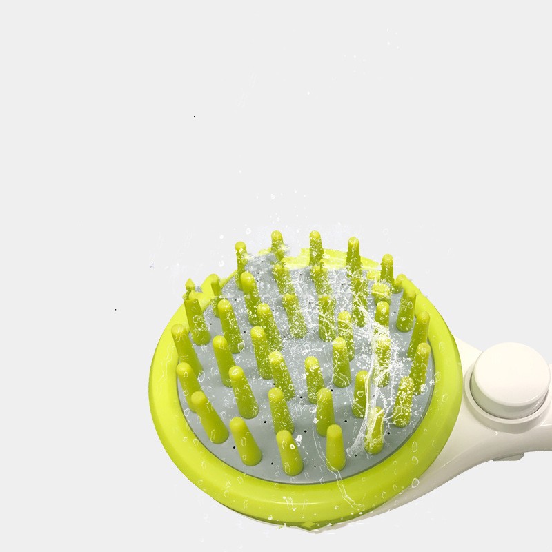 Pet Bath Massage Brush Shower Grooming Cleaning Tool