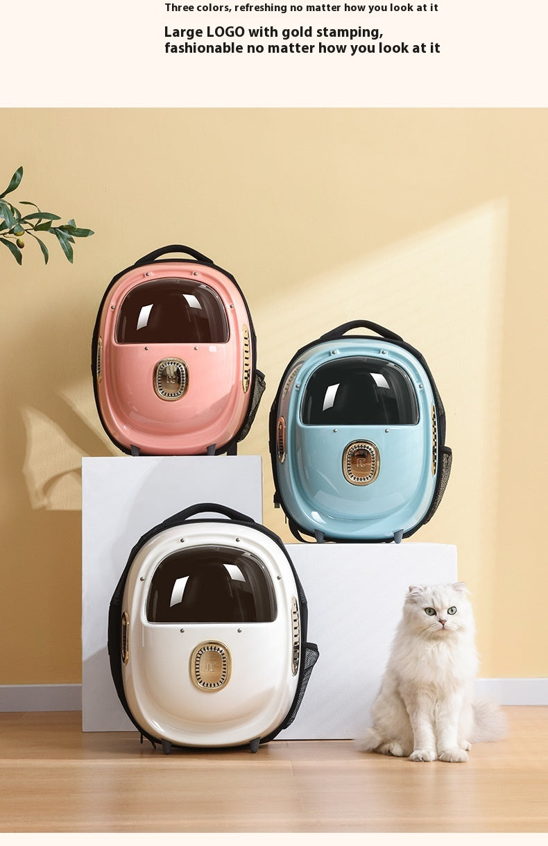 Pet Astronaut Backpack Heating Ventilated Portable Carrier Bag