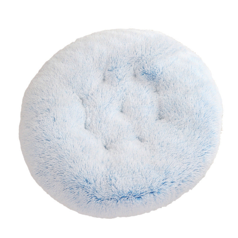 Round Plush Warm Pet Sleep Mat Bed
