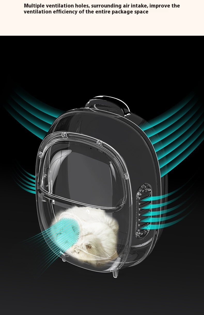 Pet Astronaut Backpack Heating Ventilated Portable Carrier Bag