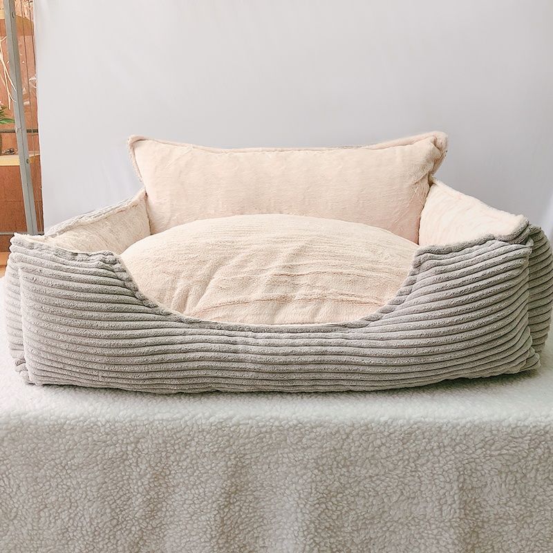 Removable Washable Plush Warm Pet Bed Kennel Cushion