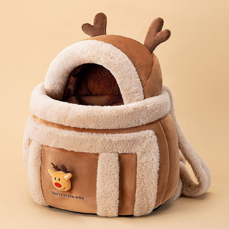 Pet Animal Shaped Diaper Backpack Portable Carrier Bag