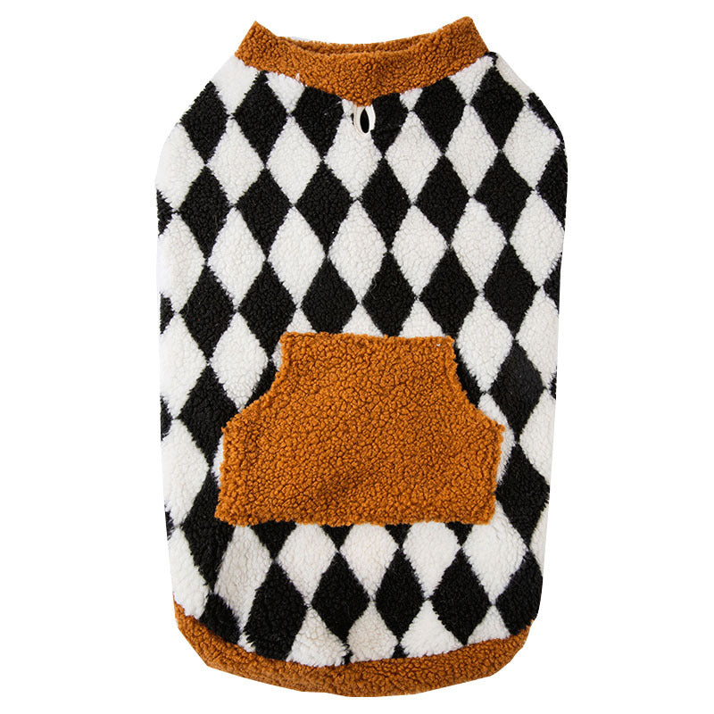 Pet Autumn Winter Fluffy Cotton Padded Jacket Vest Apparel
