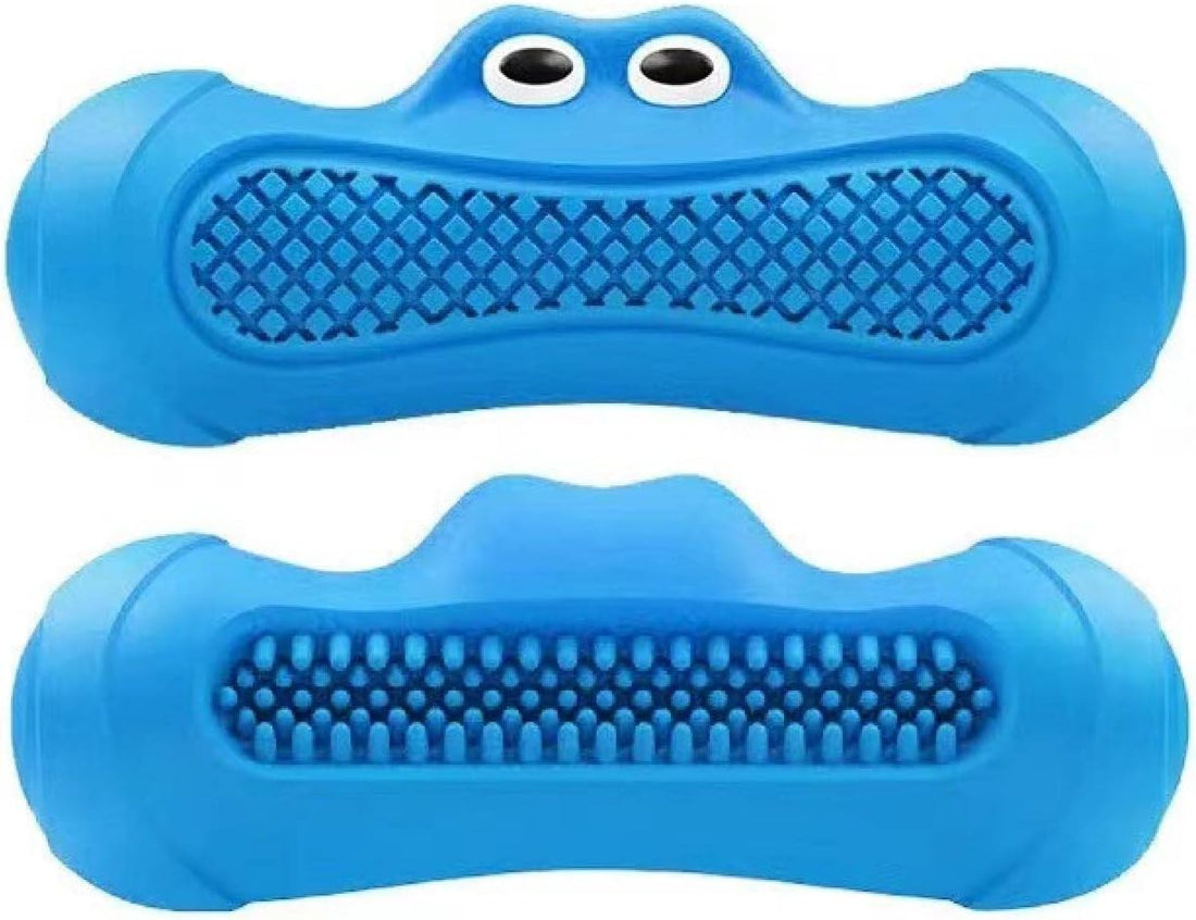 Durable Rubber Pet Teething Chew Rugby Toy
