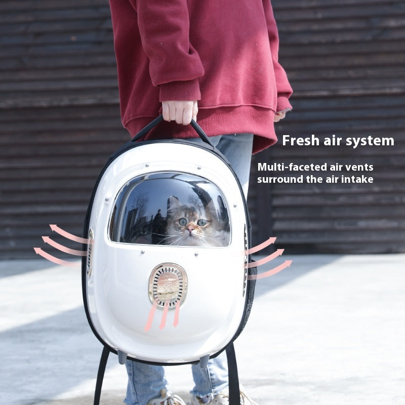 Pet Astronaut Backpack Heating Ventilated Portable Carrier Bag