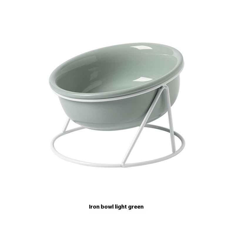 Ceramic Pet Double Feeding Water Bowl Set
