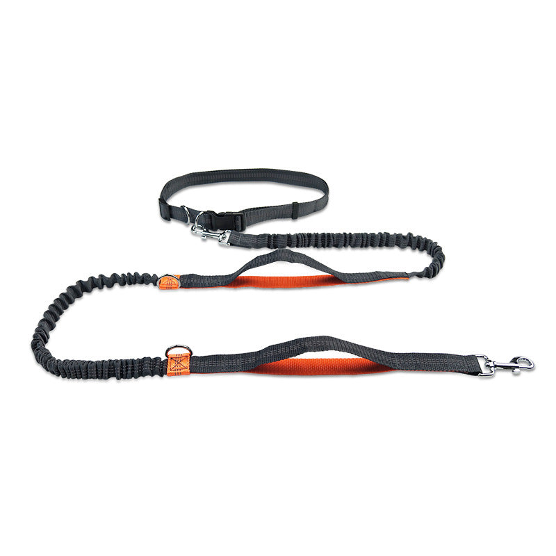 Reflective Telescopic Double Pet Leash Running Lead Rope
