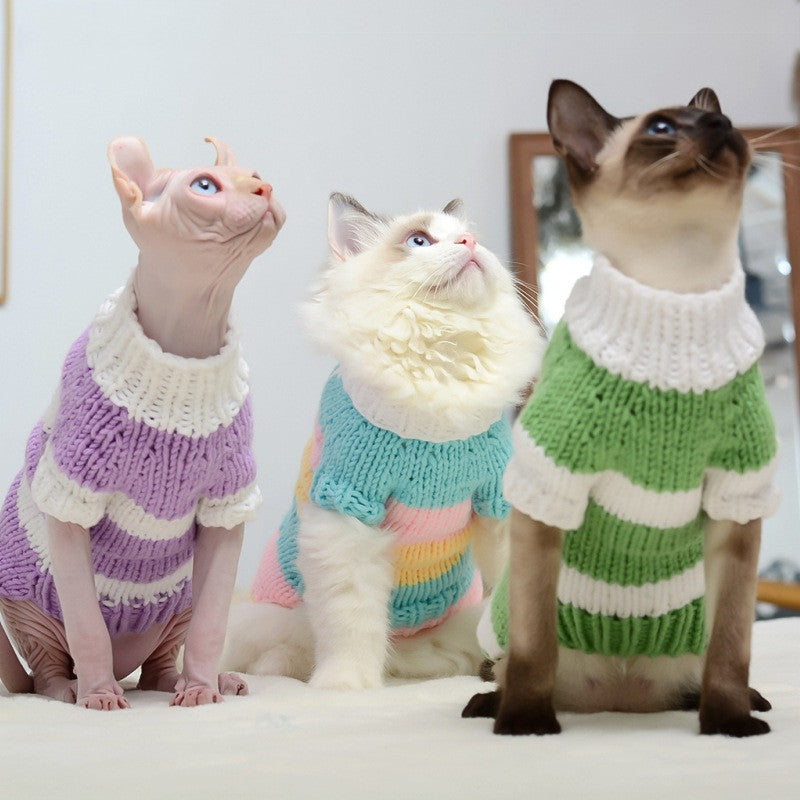 Pet Hairless Warm Sweater Clothing Apparel