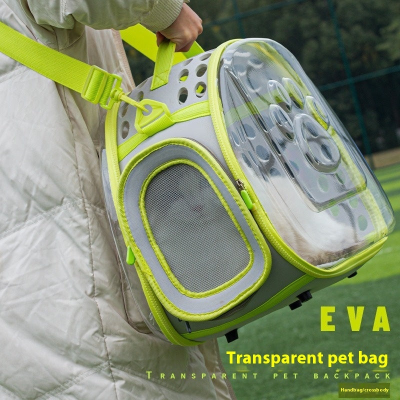 Pet Transparent Space Capsule Backpack Travel Carrier