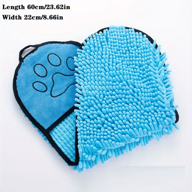 Microfiber Absorbent Quick Dry Pet Towel With Pockets
