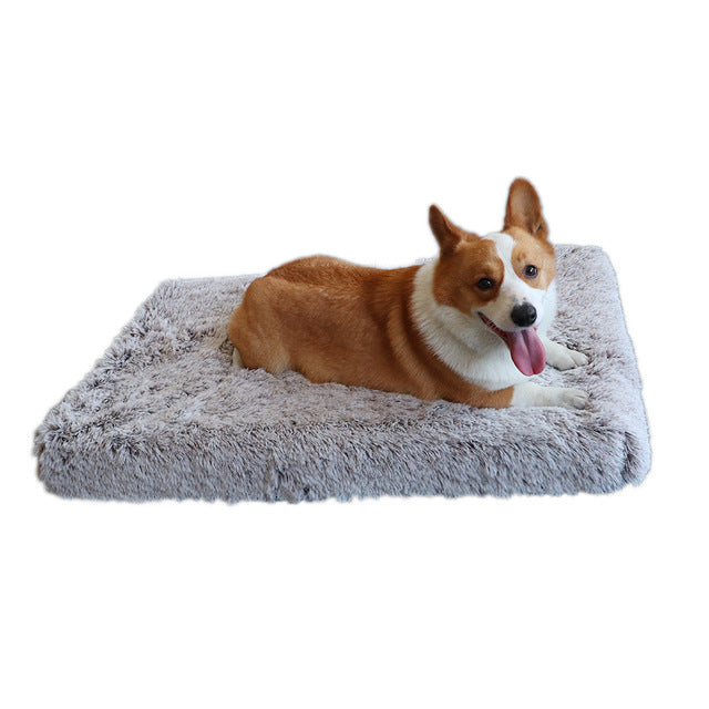 Plush Square Pet Bed Memory Foam Deep Sleep Sofa Bed