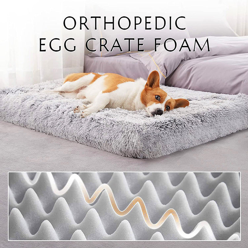 Plush Square Pet Bed Memory Foam Deep Sleep Sofa Bed