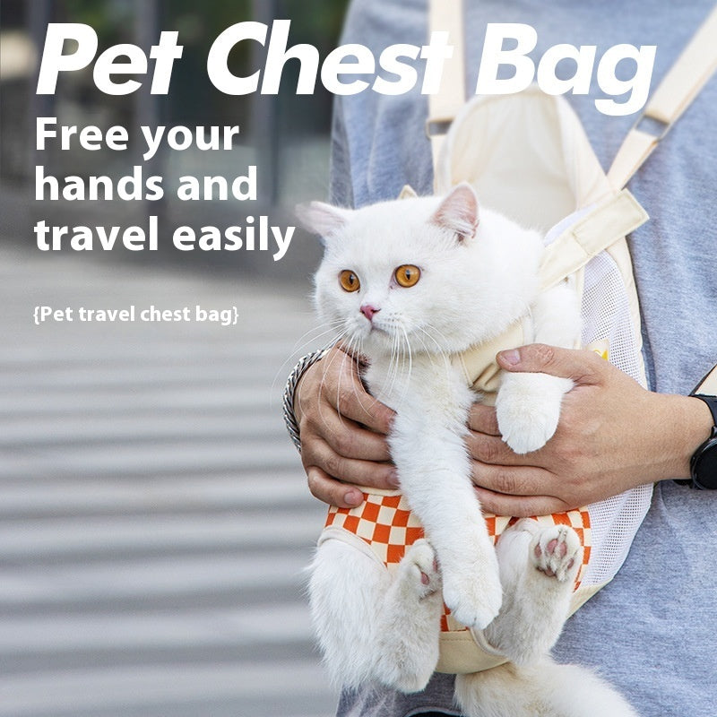 Pet Portable Chest Bag Walking Backpack Travel Carrier